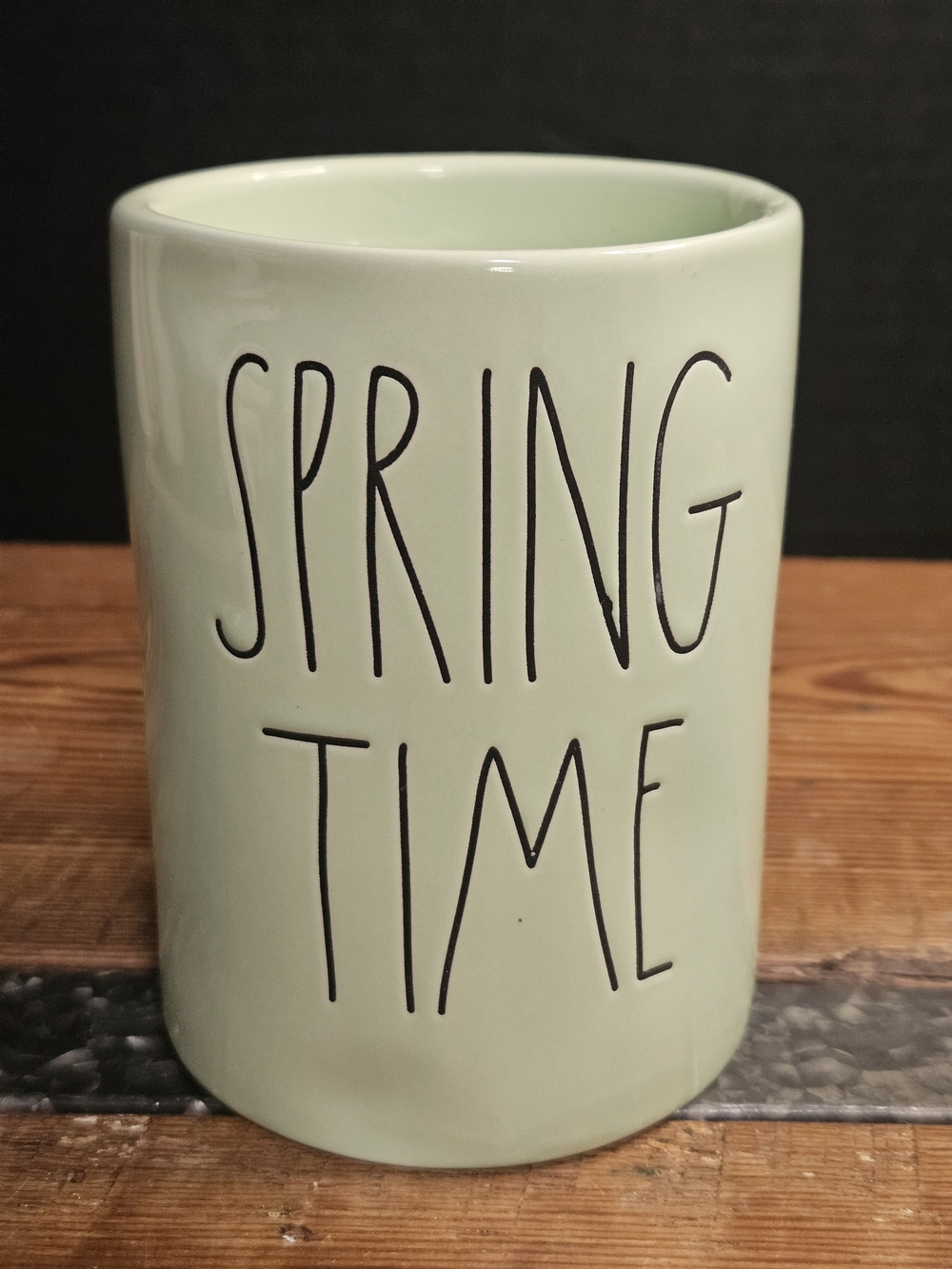 ORae Dunn Spring Time Ceramic Candle Mint